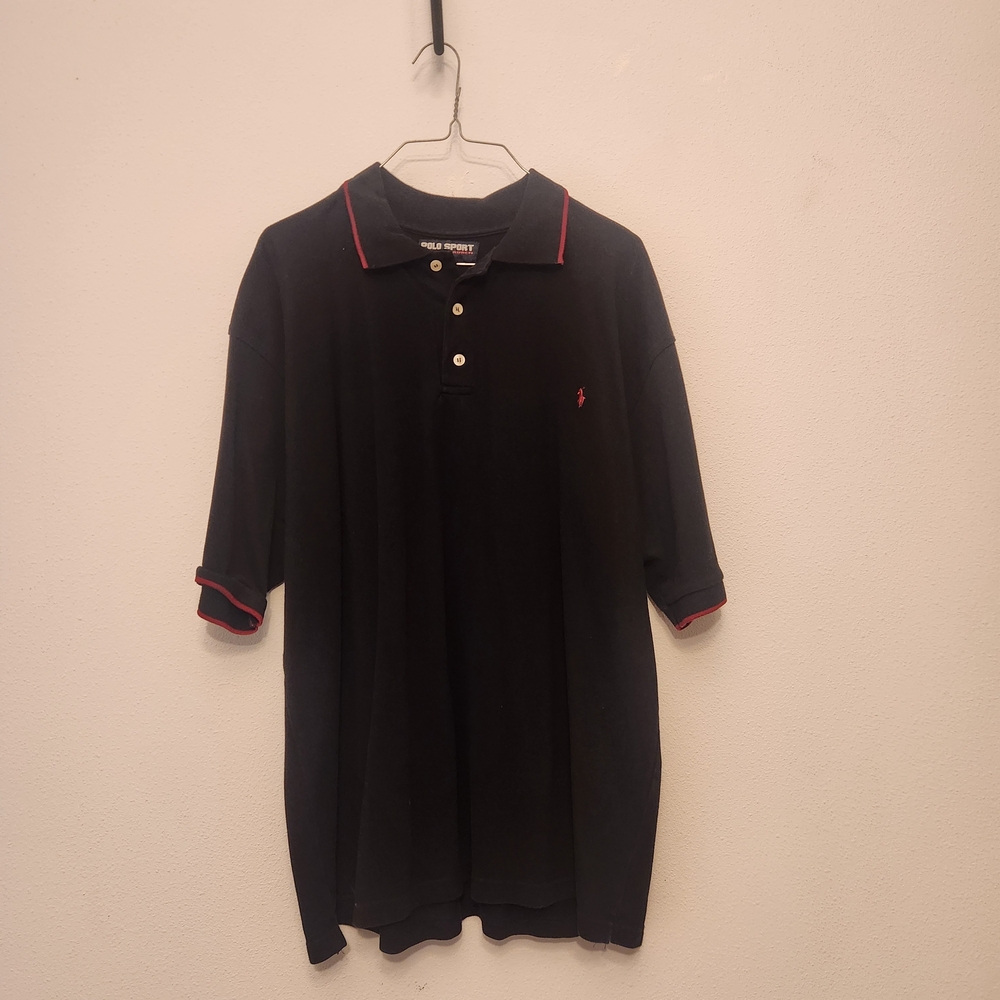 Vintage Polo by Ralph Lauren Navy Polo with Red Accent